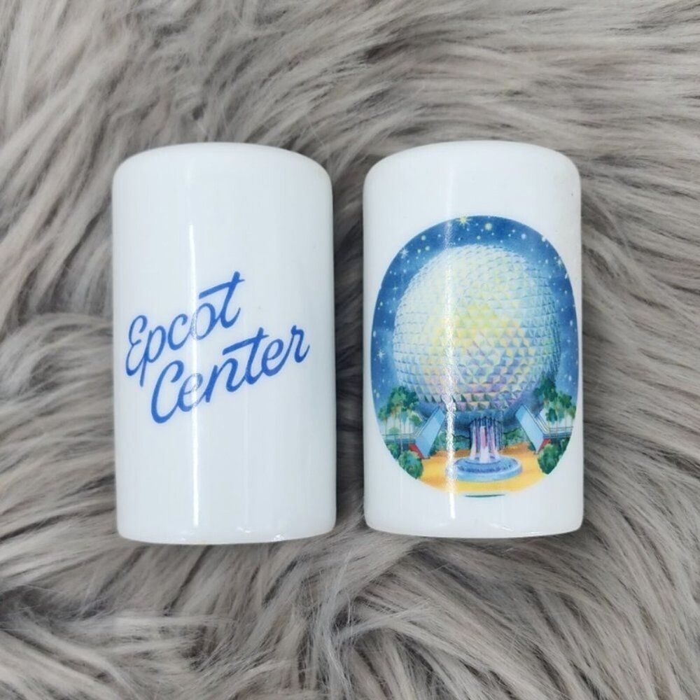 Vintage Disney World Epcot Center Salt & Pepper Shakers 1982 Japan 3"